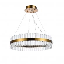 Franceska_60 lampa wisząca 37W LED mosiądz